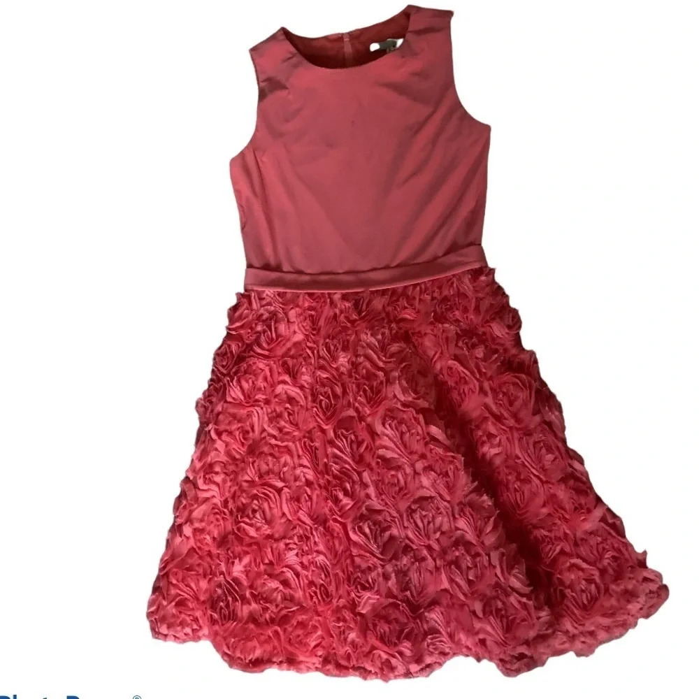 Kathy Hilton baby doll floral  details mini cocktail dress Sz 8